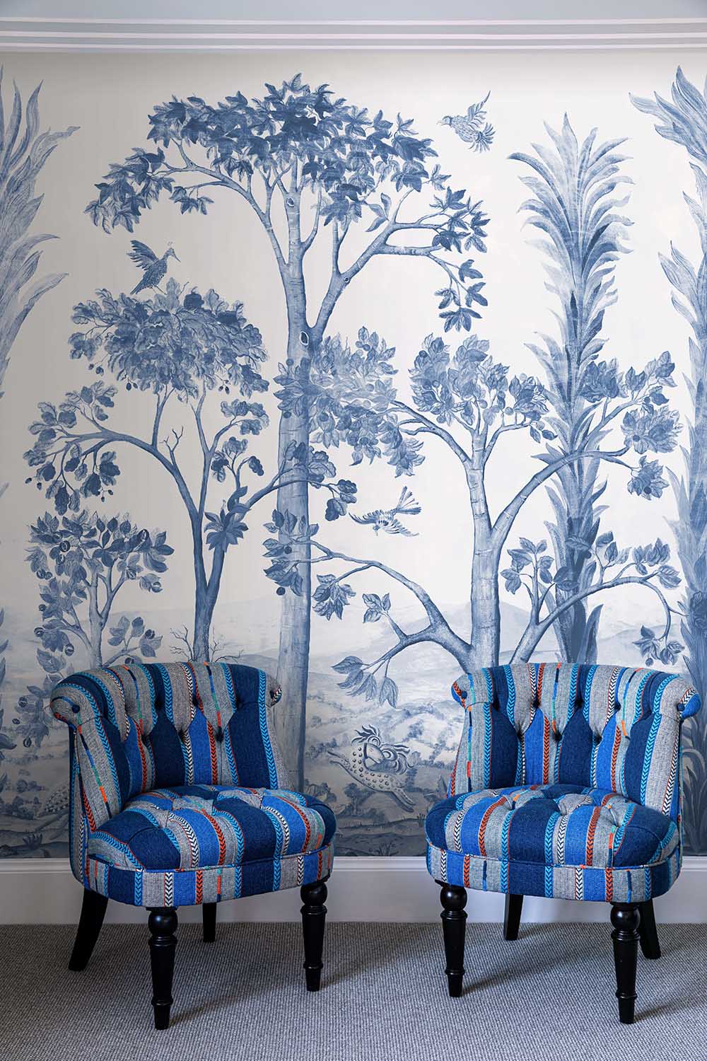 GP&J Baker - Baker X Kit Kemp Tall Trees Delft Blue BW45141.2.0