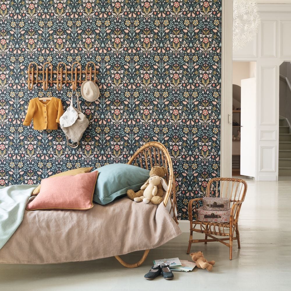 Casadeco - Archibald Bleu Petrole Arts & Crafts