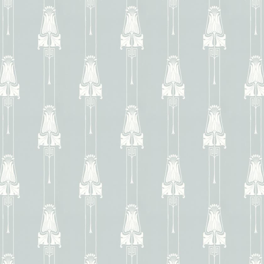 Lim & Handtryck - Slottsviken - Blå/Vit K48-46