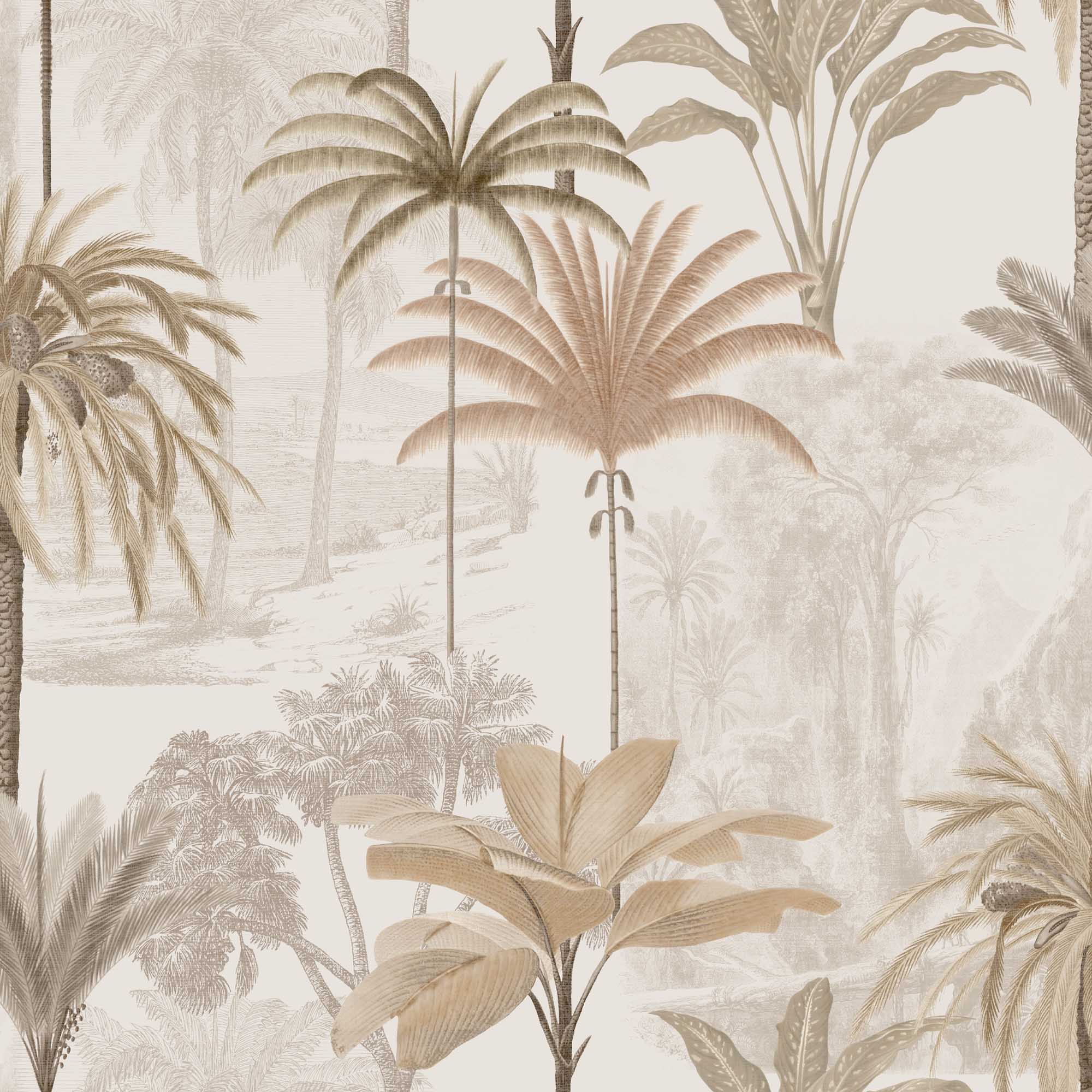 Tapetterminalen - Vintage Etched Palms