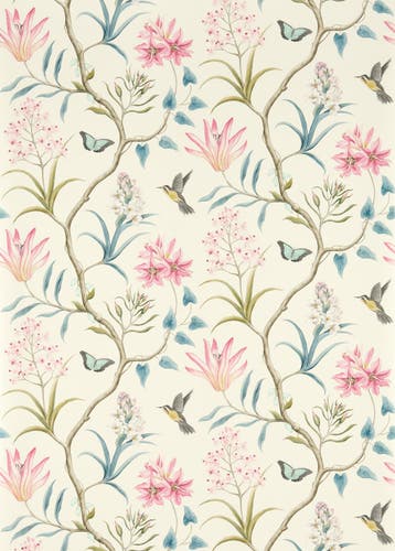 Sanderson - Clementine Dusky Pink Sanderson One Sixty Wallp
