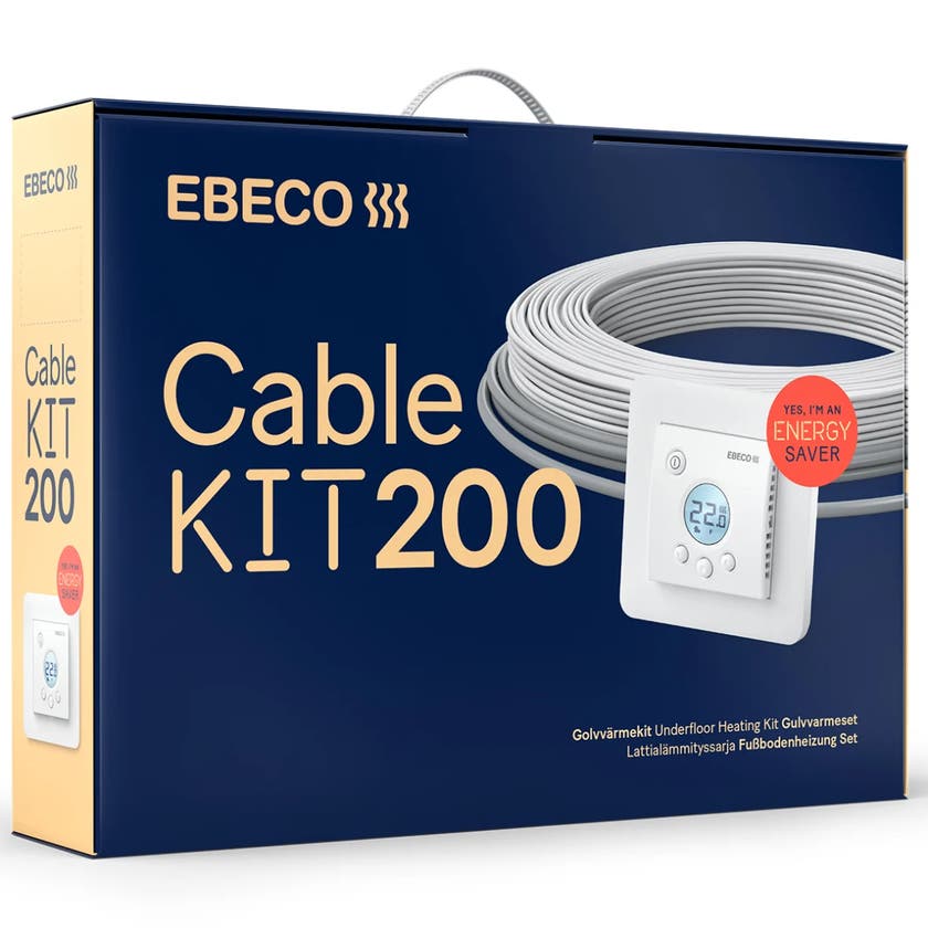 Ebeco Golvvärme Cable Kit 200 - 8.9m
