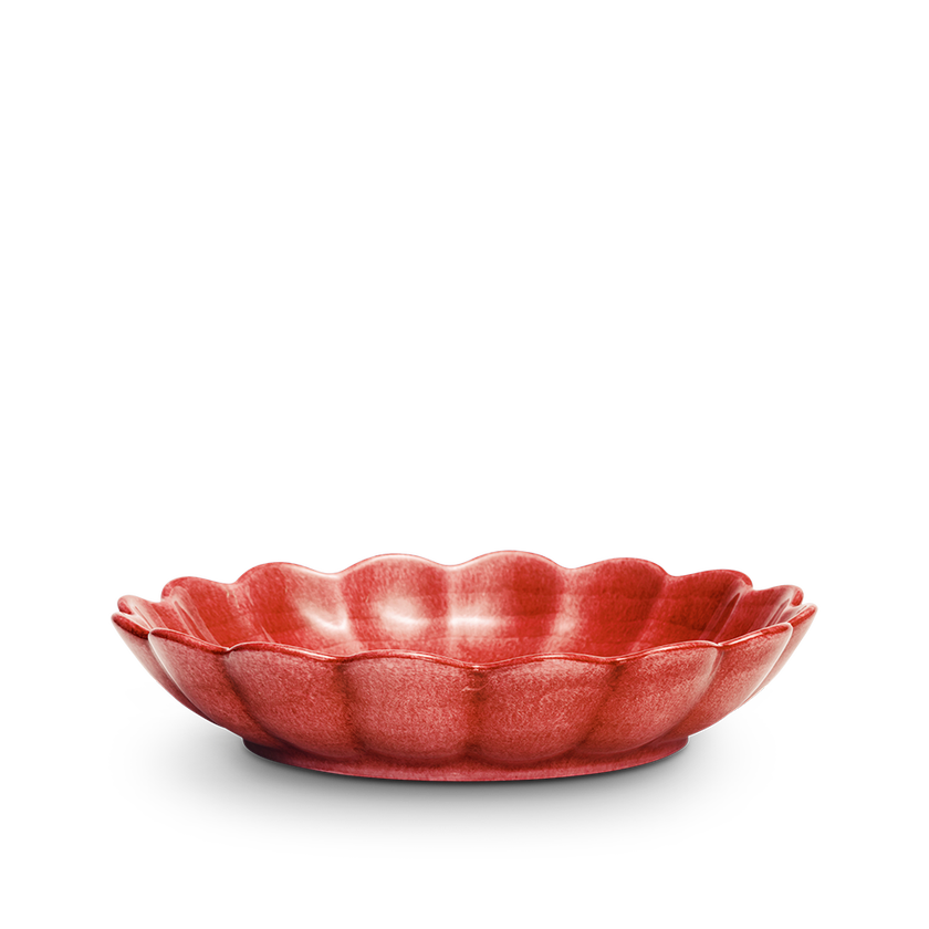 Oyster Skål 24cm Röd