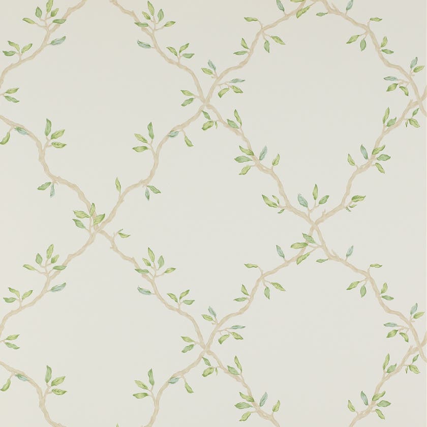 Leaf Trellis Ivory/Green