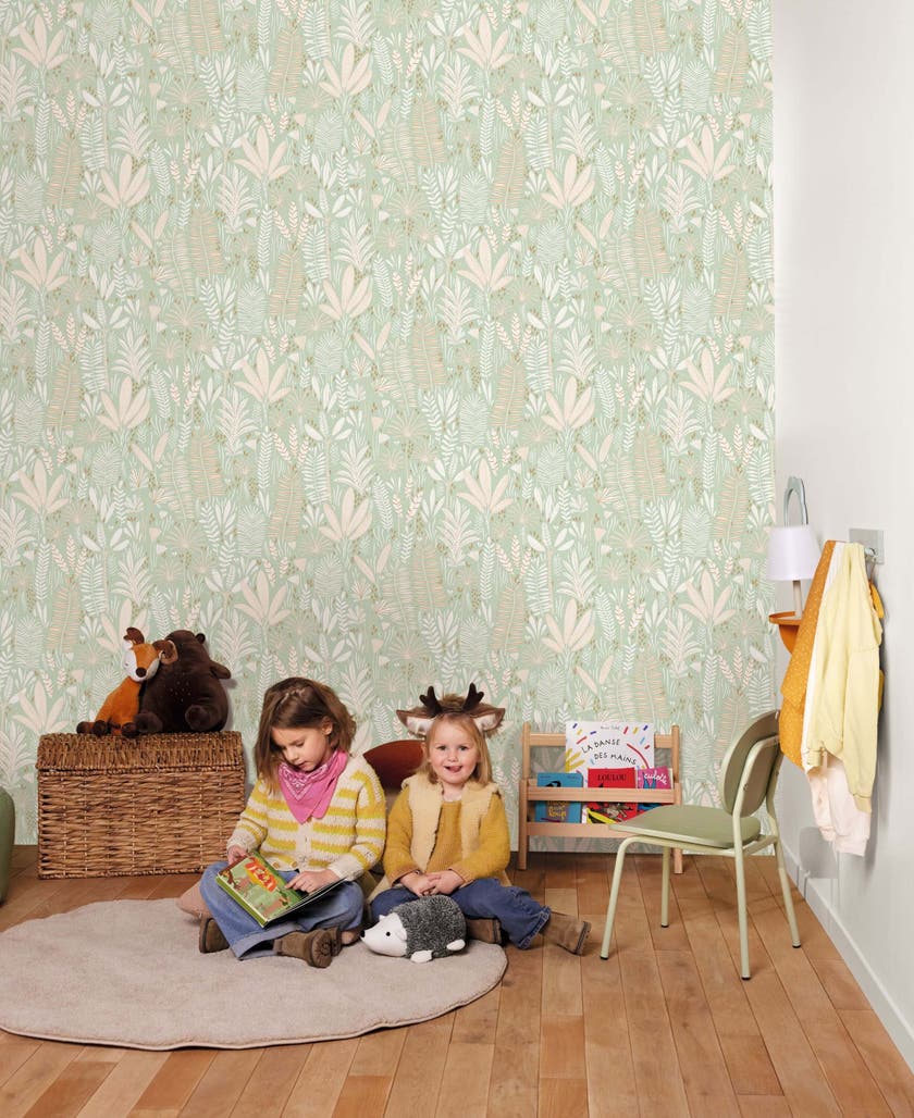 Caselio - Herbes Folles Vert Amande Les Mini Mondes