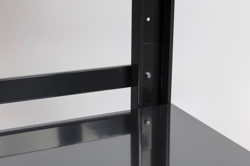 Arbetsbänk PELA med lådsats & hylla Svart/Grå