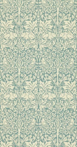 Morris & Co - Brer Rabbit Slate/Vellum Morris and Friends Wallpa