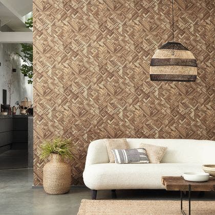 Casadeco - Paille Beige Noyer Bali Cad