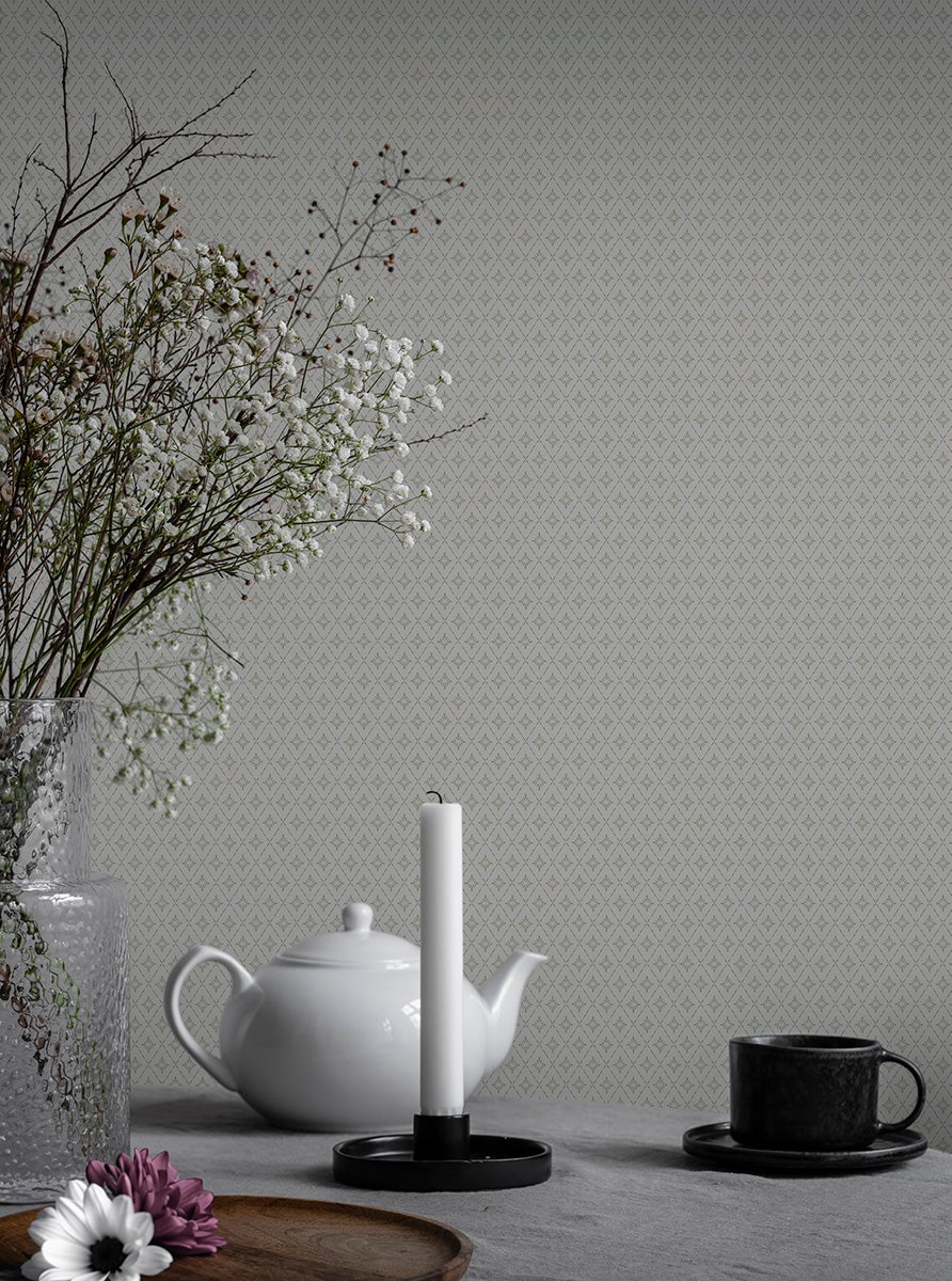 Duro - Lillstjärna Vit/Grön Småmönstrat