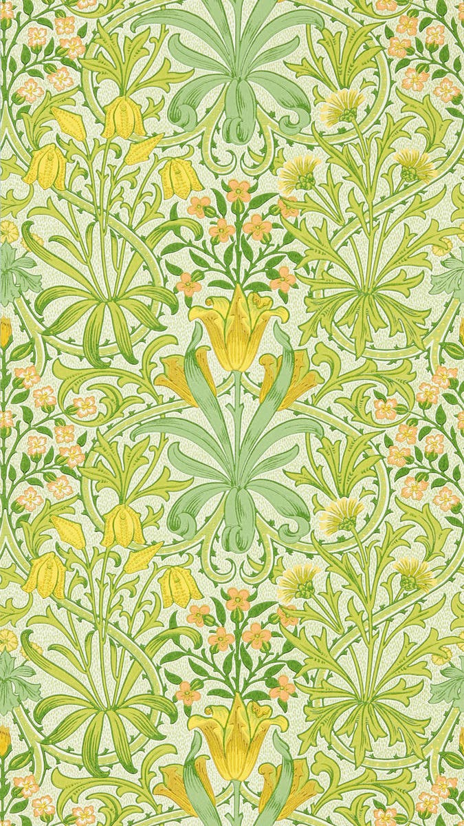 Woodland Weeds Sap Green Cornubia Wallpapers