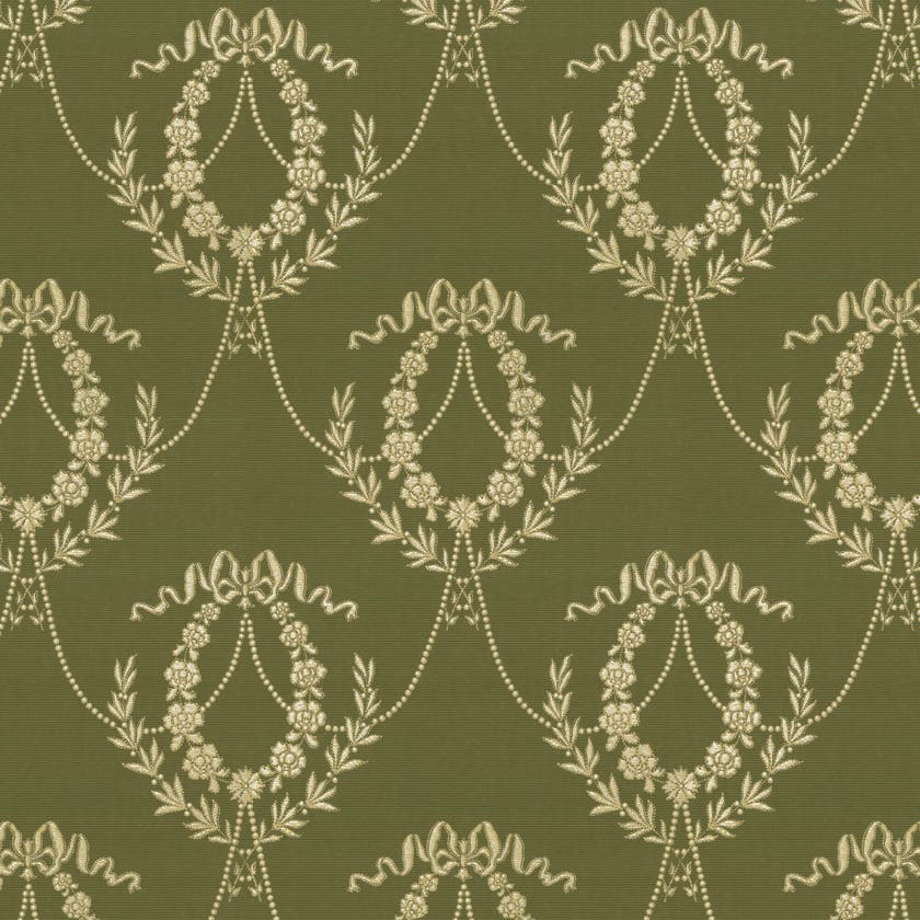 Lim & Handtryck - Hovkonditoriet - Grön/Guld x121-54