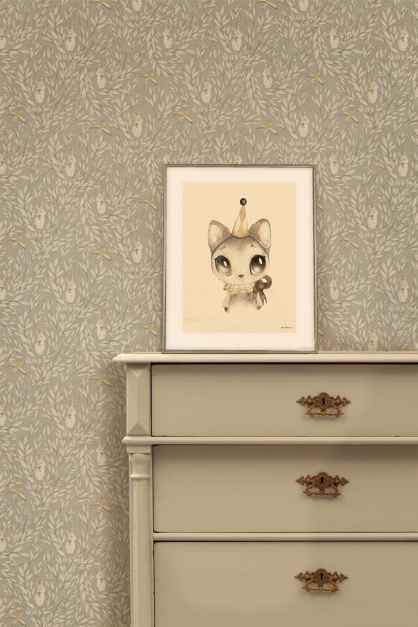 Misty Leaf Fauna Grey MM-0506