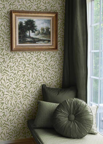 Carma - Peel & Stick Willow Trail Sprig Green NW54704