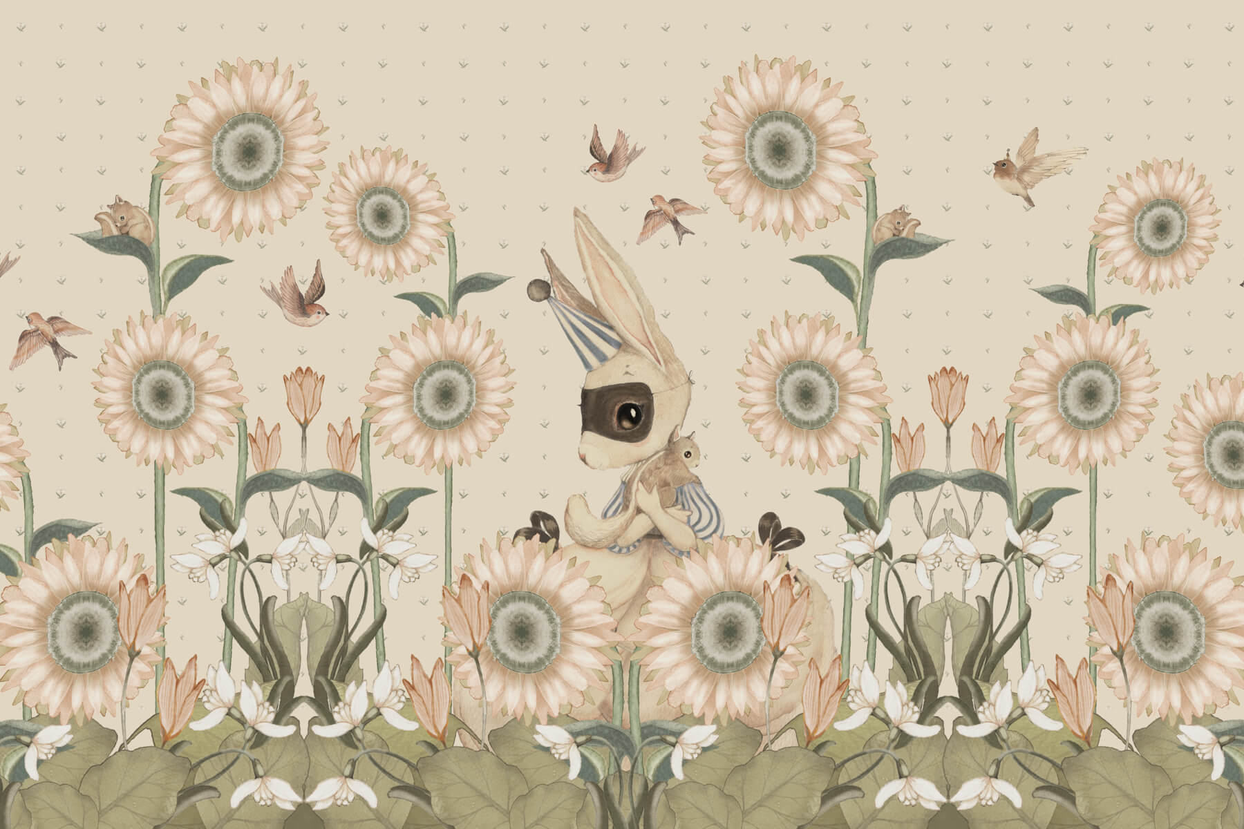 Sunflowers for Gittan Pink MM-2204