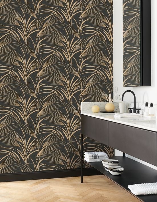 Casadeco - Samarra Noir Reglisse Babylone Cad