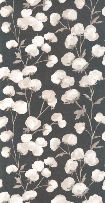COTTON FLOWER ARDOISE SOLIFLORE