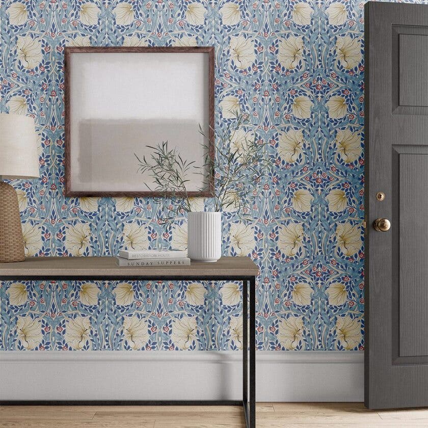Pimpernel Woad Simply Morris Wallpapers