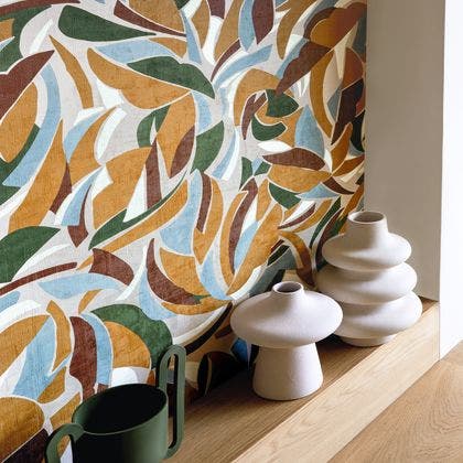 Casamance - Collage Grege/Moutarde L'Atelier