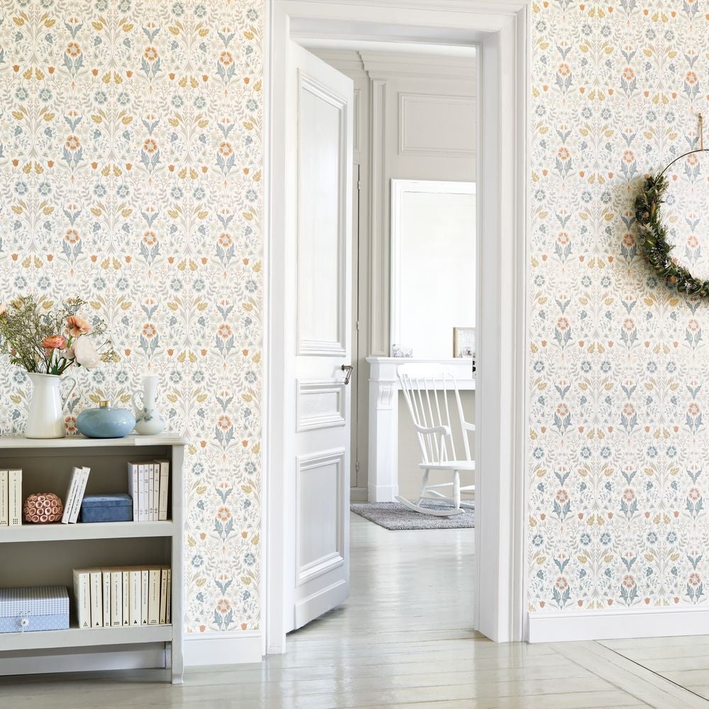 Casadeco - Archibald Bleu Givre Arts & Crafts