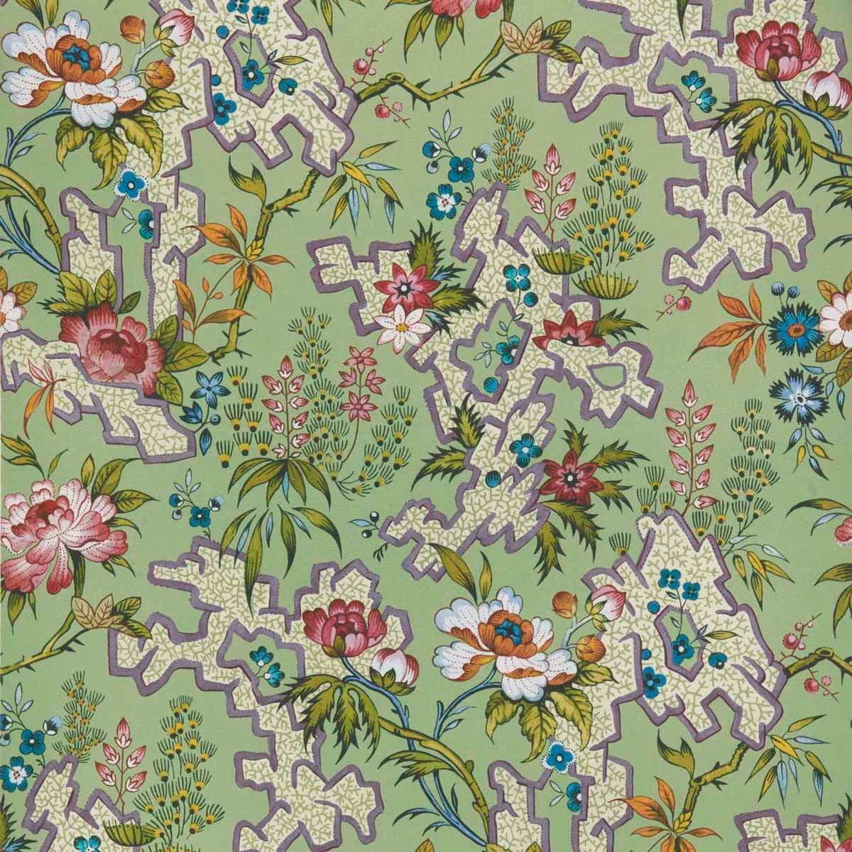 Carma - Kilburn's Maze verde V&A Decorative Papers 2