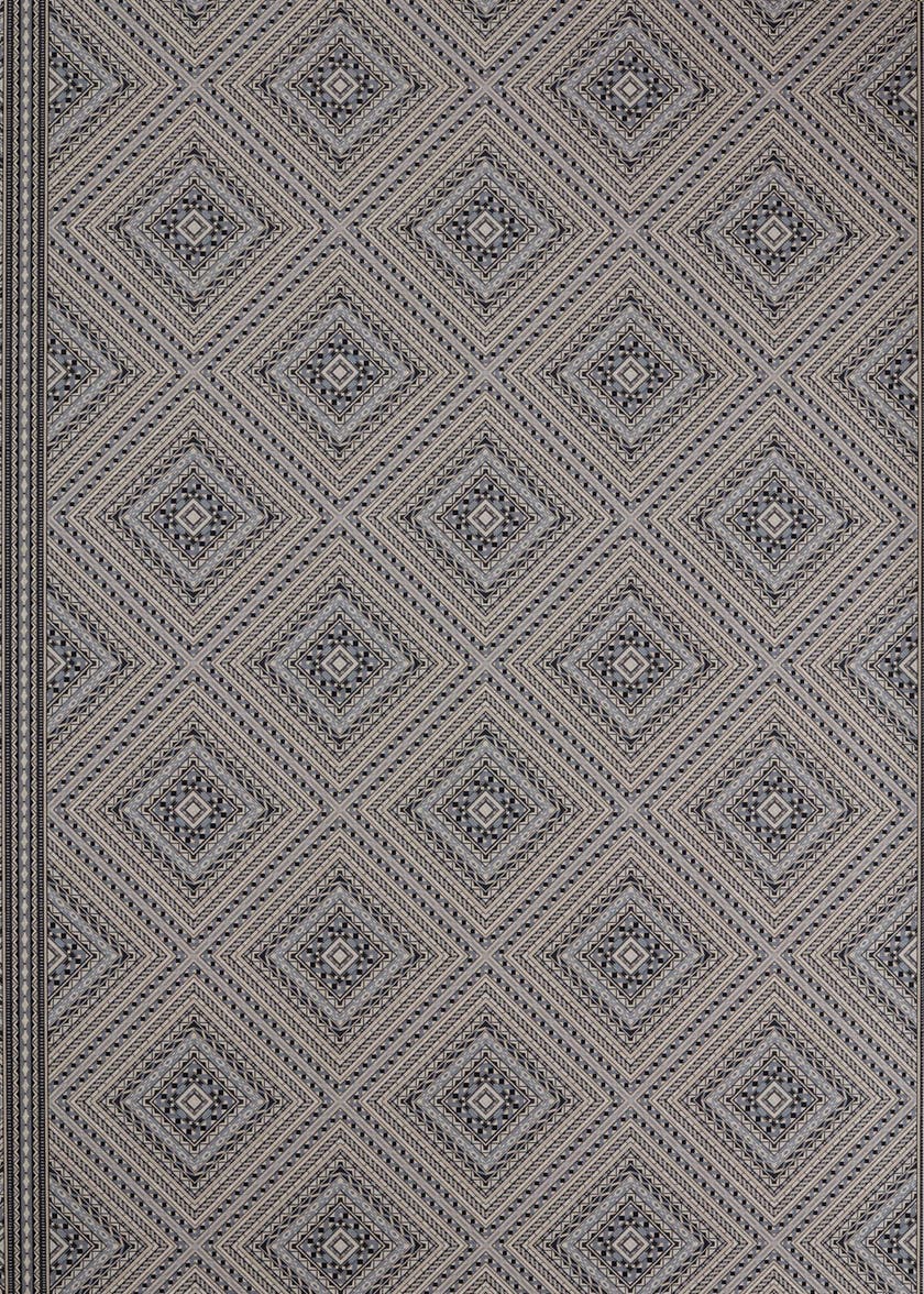 Zoffany - Marquetry Trellis Slate Indienne Wallcoverings