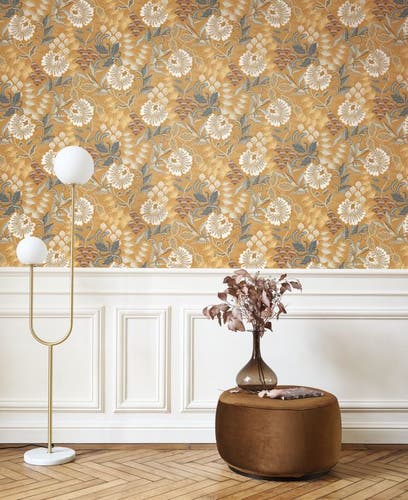 Casadeco - Bloomsbury Jaune Curry Derby