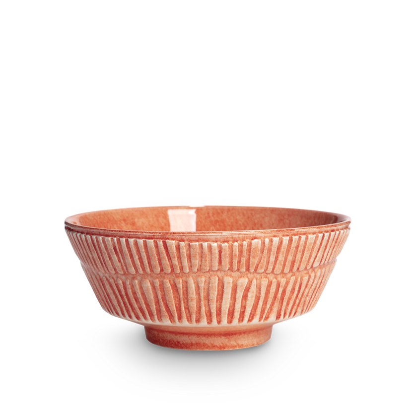 Stripes Skål 15 cm Orange
