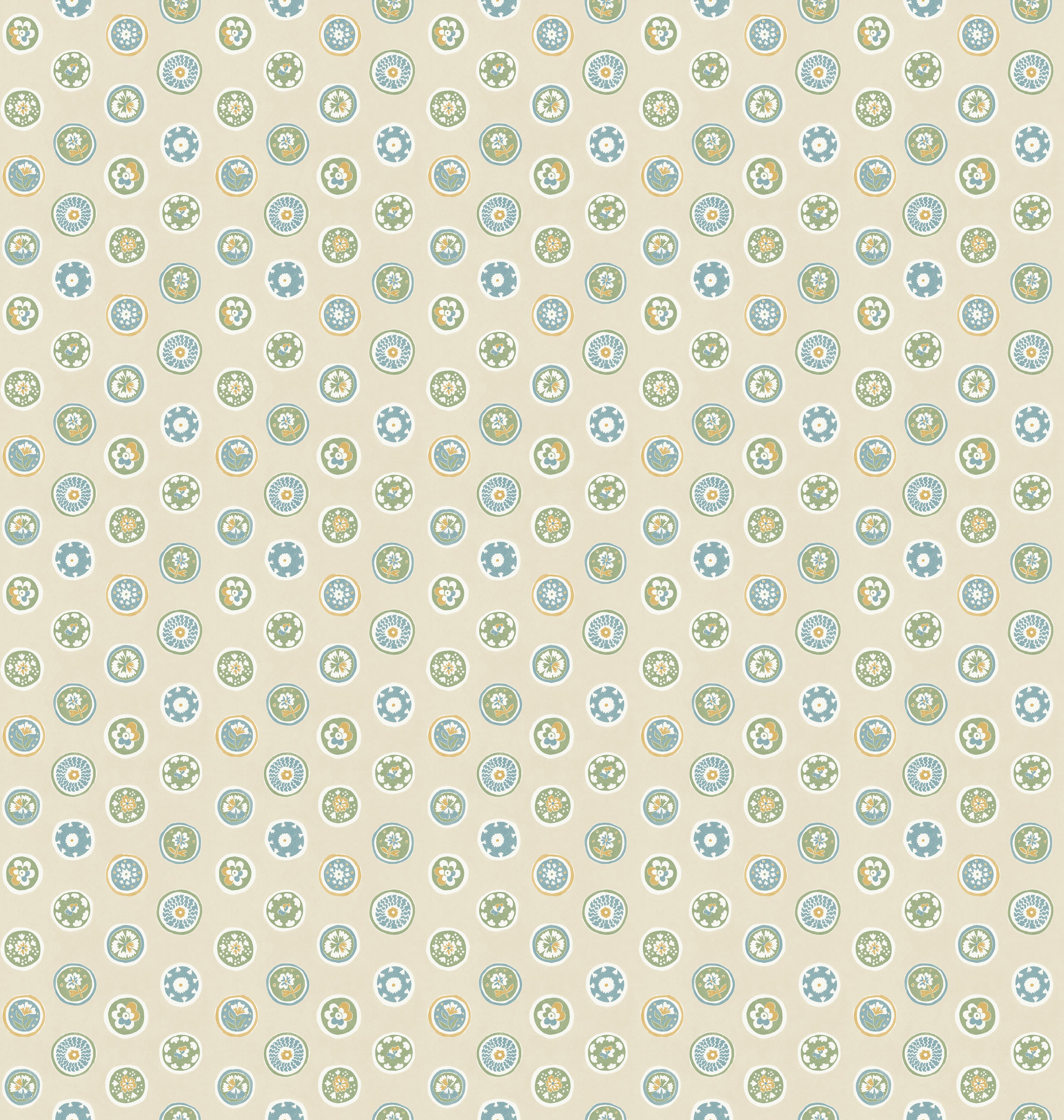Court Buttons Blue/Green