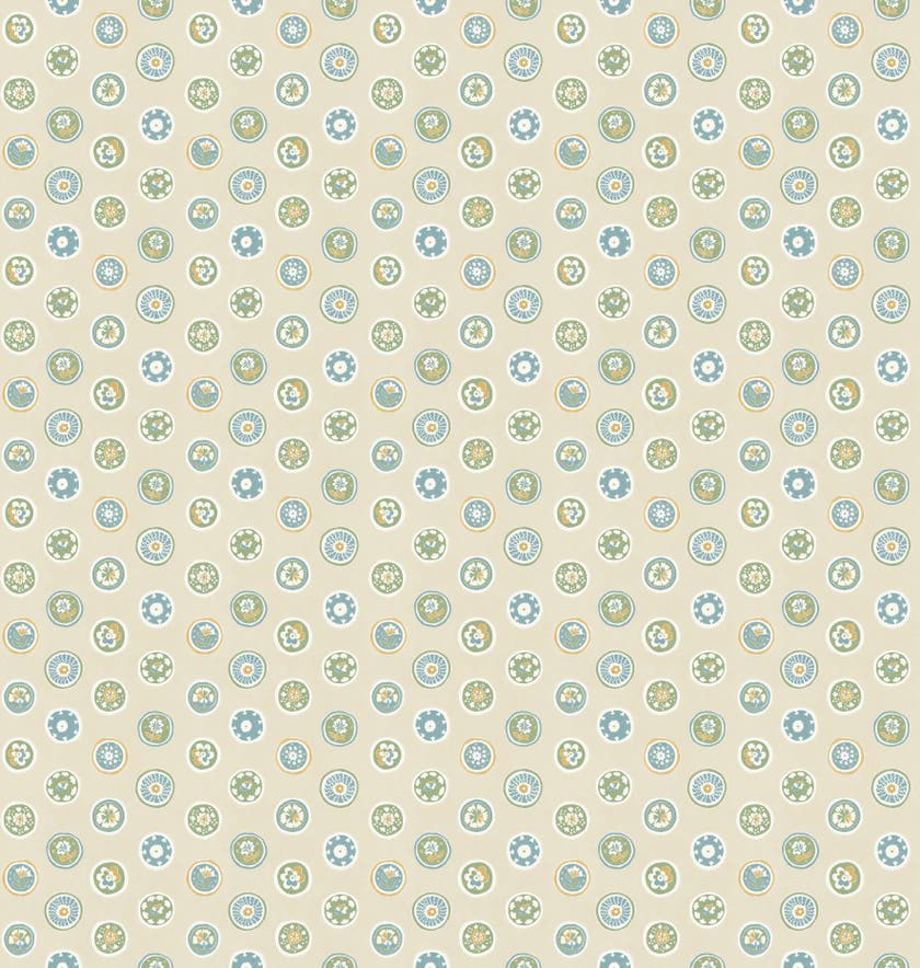 Court Buttons Blue/Green