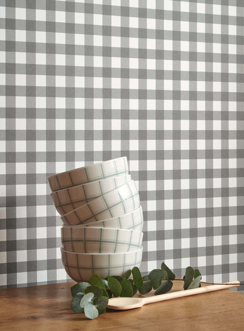 Casadeco - Vichy Anthracite Once Upon A Time 2