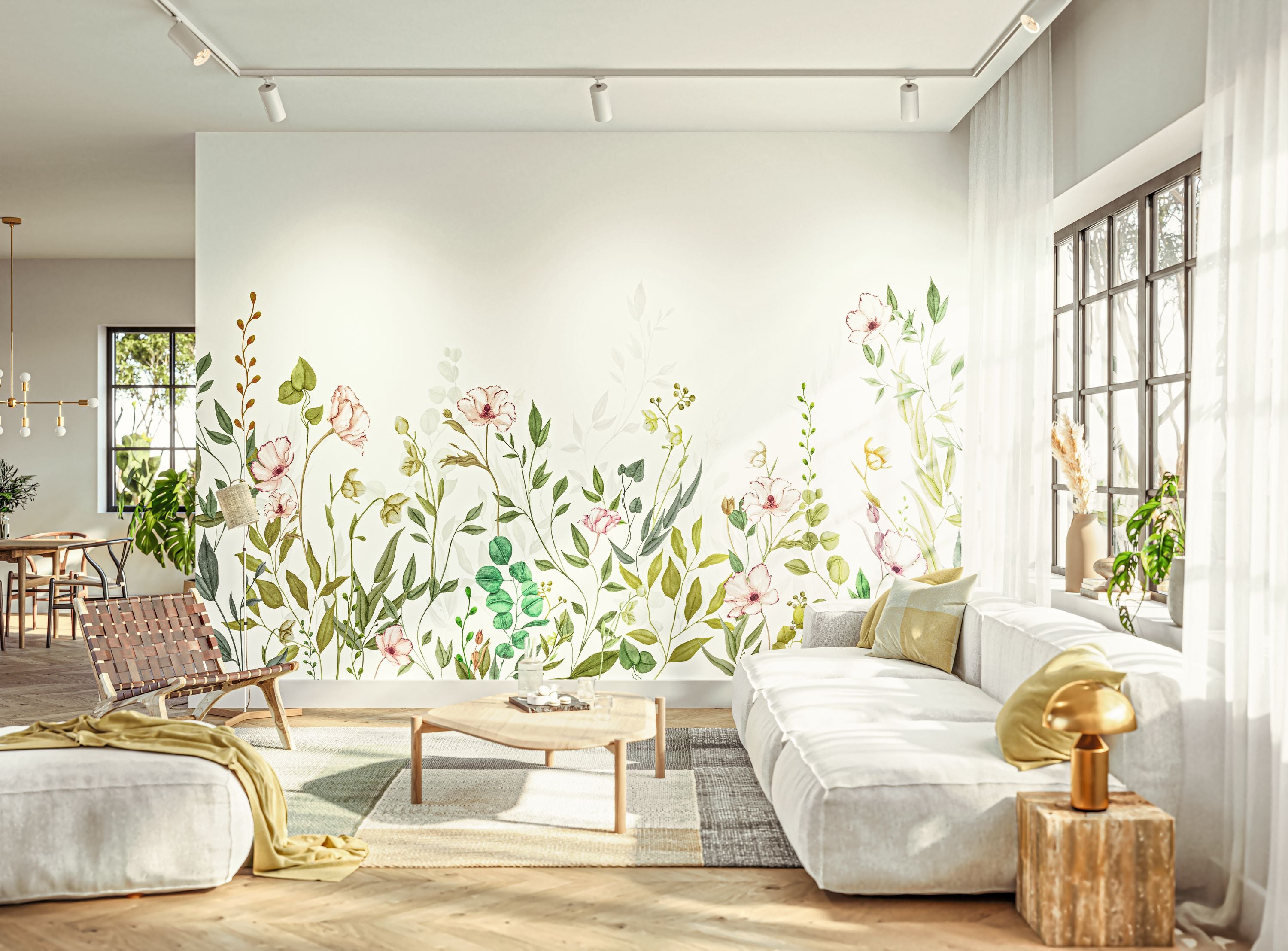 Casadeco - Eclosion Printaniere L Vert Feuillage 400X310