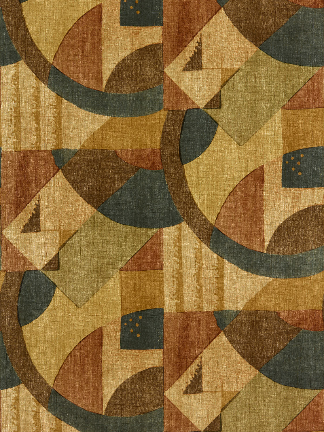 Zoffany - Abstract 1928 Antique Cop Rhombi Wallcoverings