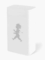 Kaffeburk Vit/Silver