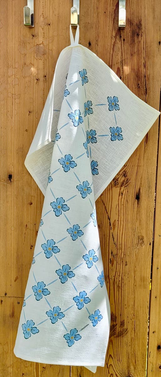 Kökshandduk Spaljé Blå 50x70 cm