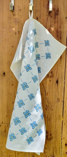 Kökshandduk Spaljé Blå 50x70 cm