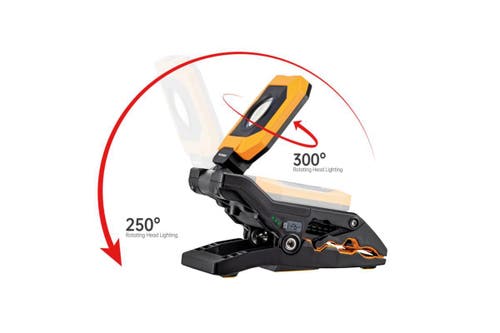 MAGNETLAMPA KLÄMMA IRONS LADDBAR 1600LM