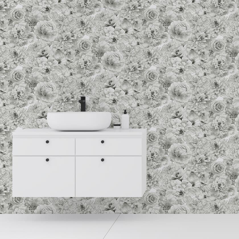 Glitter Bloom Silver