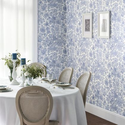 Casadeco - Provence Bleu Porcelaine Les Belles Toiles De Jouy