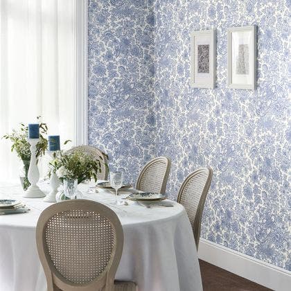 Casadeco - Provence Bleu Porcelaine Les Belles Toiles De Jouy