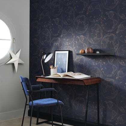 Casadeco - Galilee Bleu Nuit Voyage Onirique