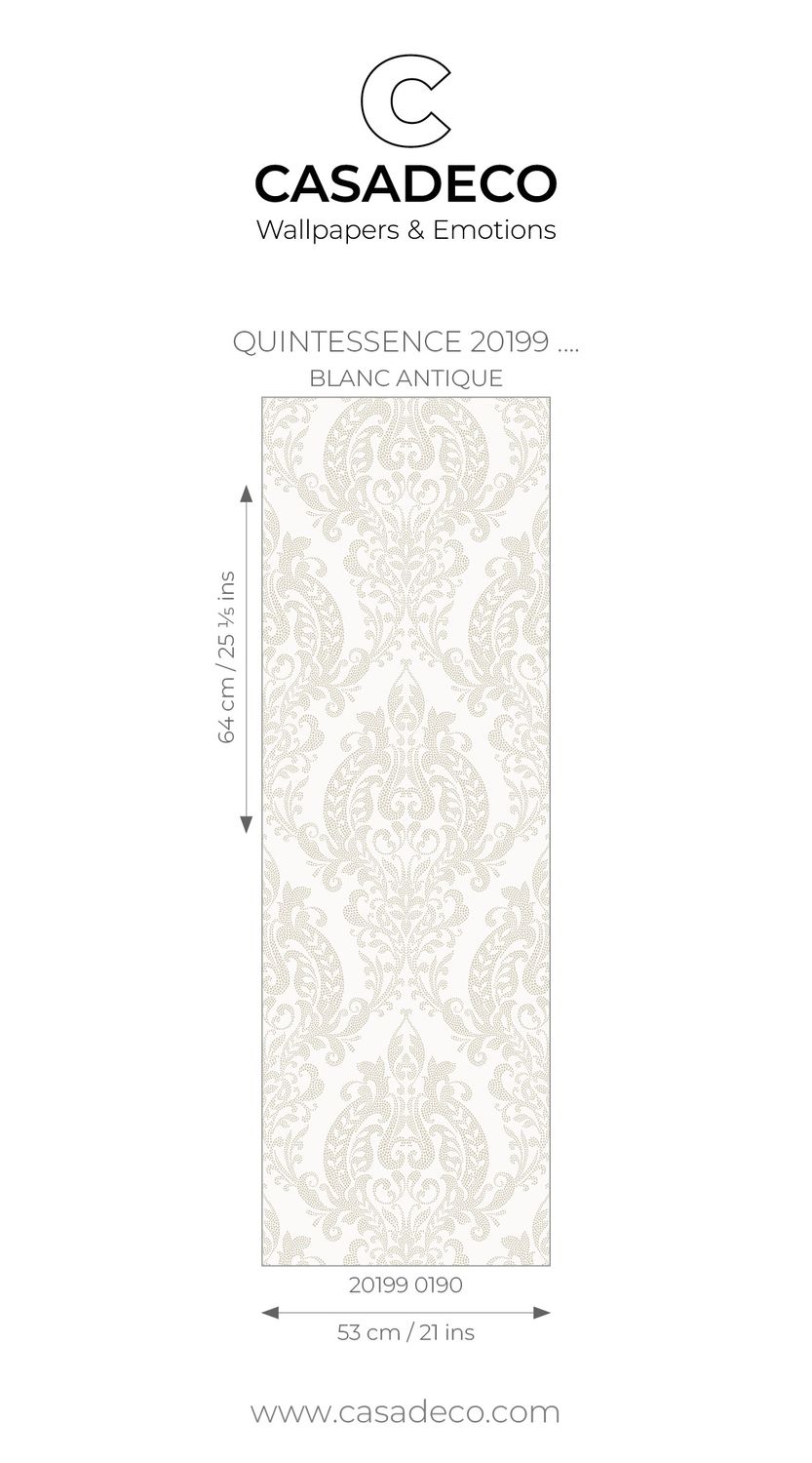 Casadeco - Quintessence Blanc Antique