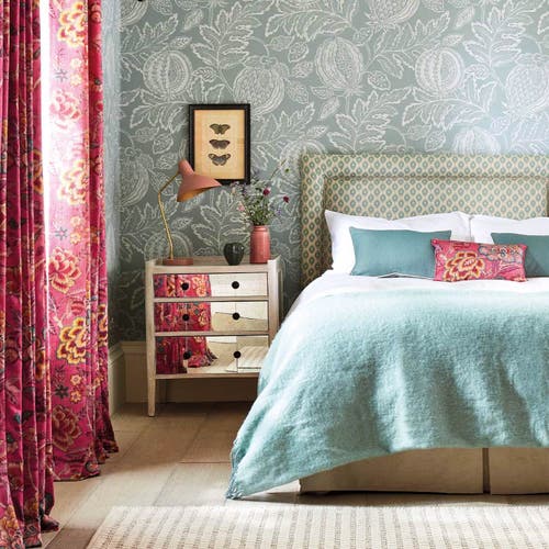 Sanderson - Cantaloupe English Grey Caspian Wallpapers