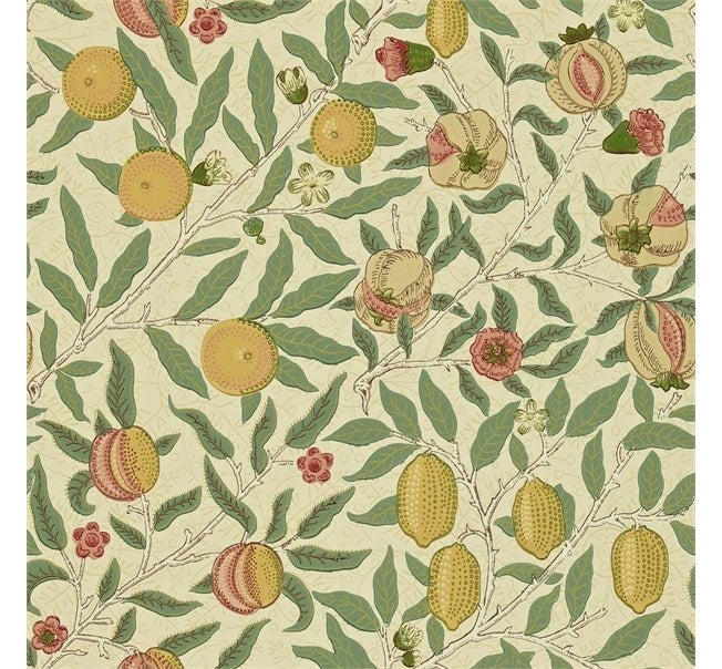 Morris & Co - Fruit Beige/Gold/Coral Morris 160th Anniversary