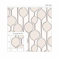 Peel & Stick Bubble Stripe Marshmallow NW54600