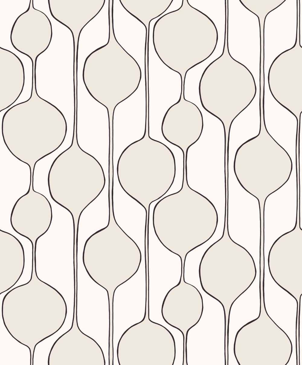 Carma - Peel & Stick Bubble Stripe Marshmallow NW54600