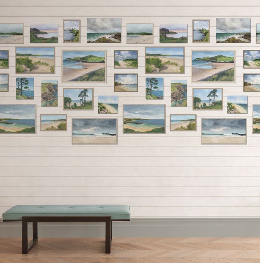 Osborne & Little - Seascape Lamorran Seascape Ivory.