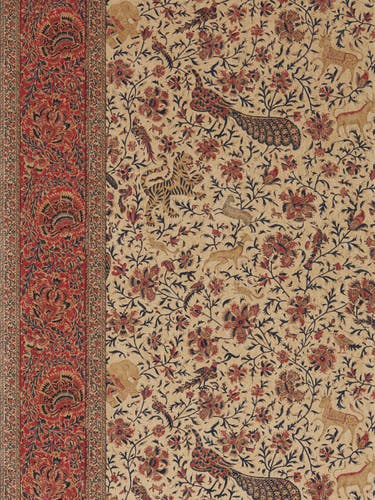 Zoffany - Mughal Menagerie Indigo/M Indienne Wallcoverings