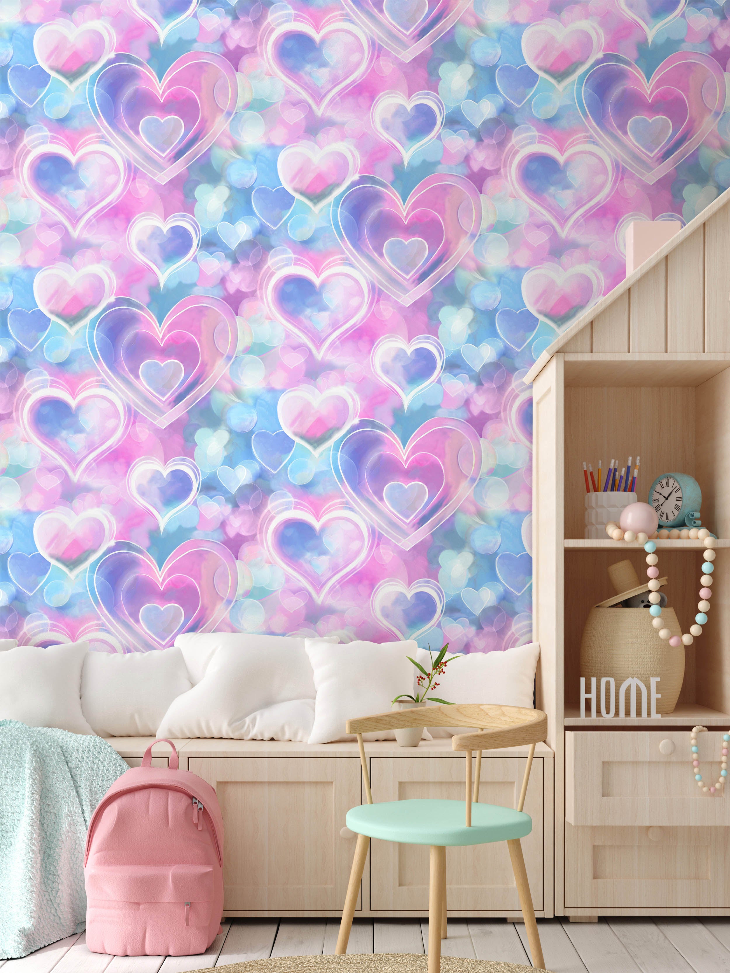 Intrade - Neon Hearts Pink/Blue