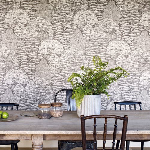 Sanderson - Woodland Toile Cream/Gree Woodland Walk Wallpapers