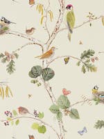Woodland Chorus Cream/Mul Arboretum Wallpapers